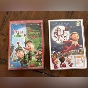 2 Christmas DVDs-Disney’s Prep and Landing, and An Elf’s Story